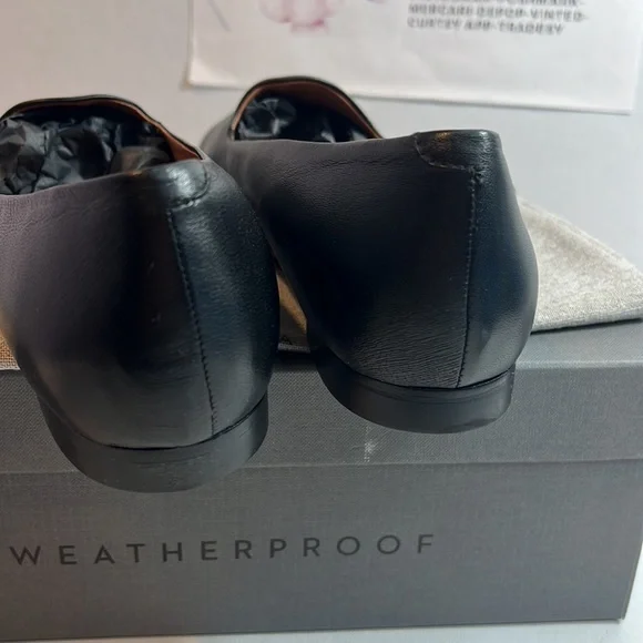 Aquatalia Reanna Leather Ballerina Flats black color New classic casual everyday - Picture 4 of 6